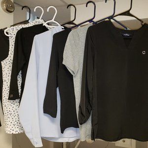 Chase Uniform Shirts: Med (5 shirts & 2 cardigans)